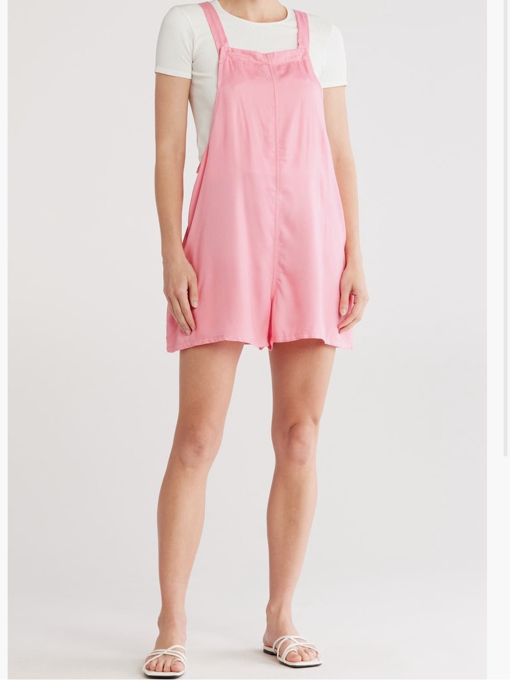 Billabong Pink Women's Short Overalls Romper